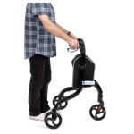 Rollator 3τροχο Black πτυσσόμενο - περιπατητήρας τροχήλατος με φρένα Αλουμινίου SuperOrtho Rollator 3τροχο Black πτυσσόμενο - περιπατητήρας τροχήλατος με φρένα Αλουμινίου SuperOrtho